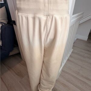 Wilson Cream Rib-Waist Women's Sweatpants